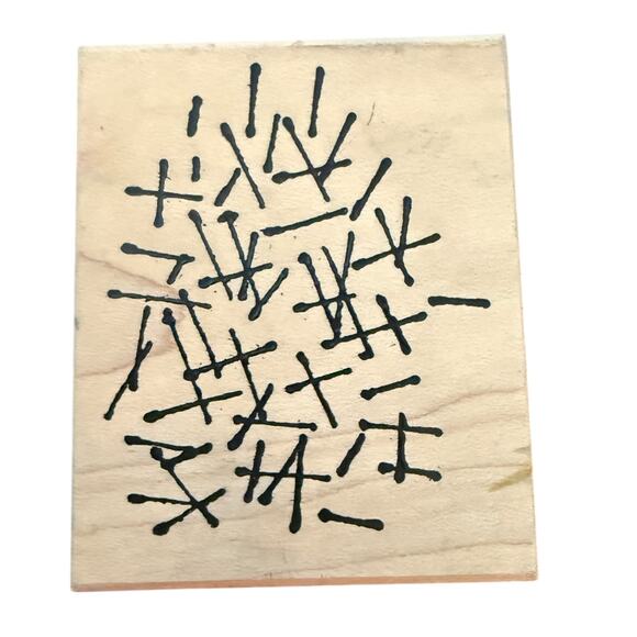 The Moon Rose Abstract Artistic Pattern Rubber Stamp - Picture 1 of 3